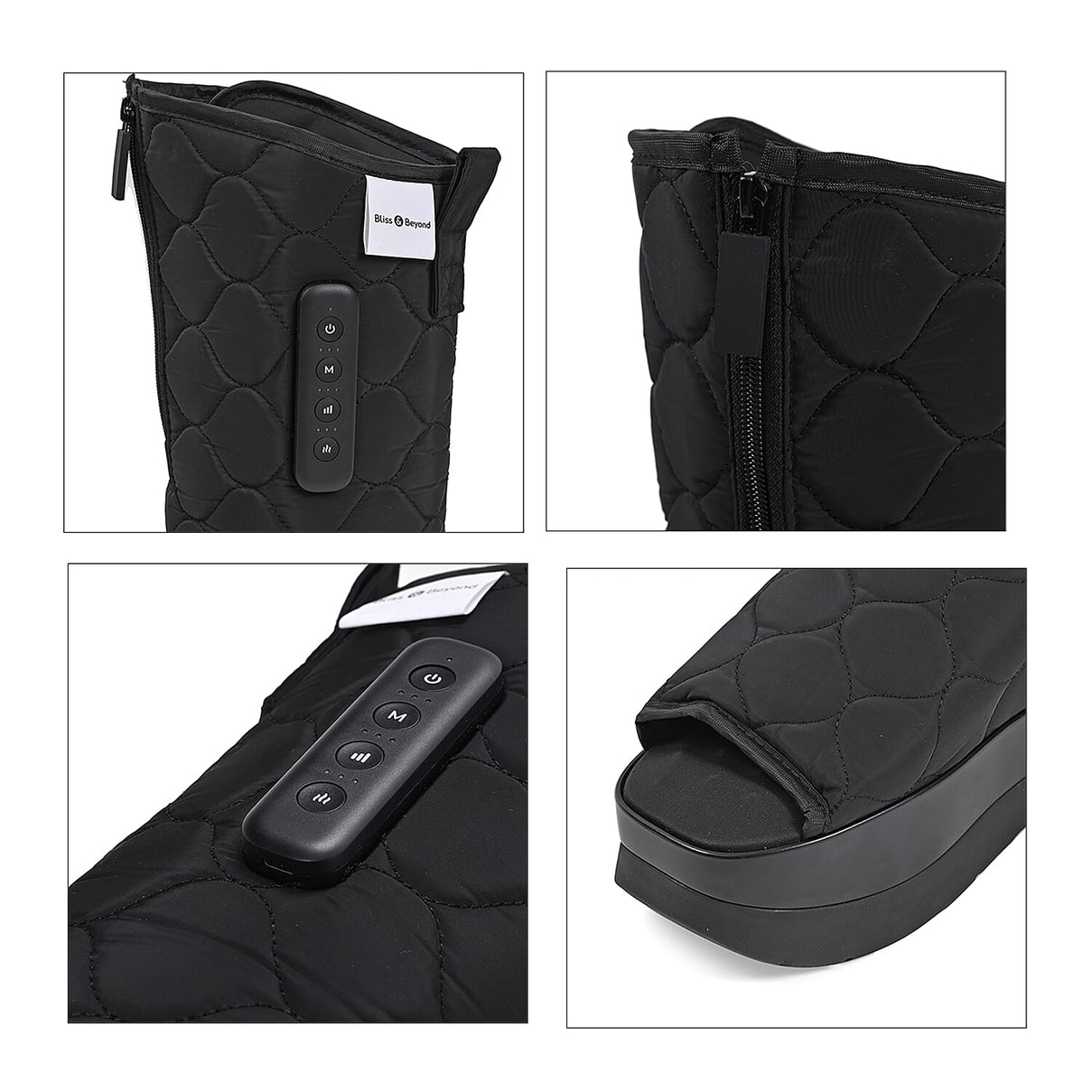 Bliss &amp; Beyond Compression Massager Boots with 3 Heat Modes &amp; 3 Airbag Intensity Settings 8022196 10