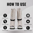 Soulsmart Portable Wireless Leg Massager Boots with Heat & Adjustable Air Pressure