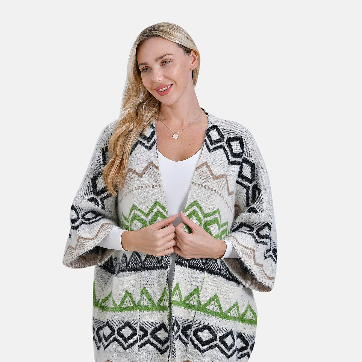 La Marey Tribal Pattern Cardigan V32520009 5