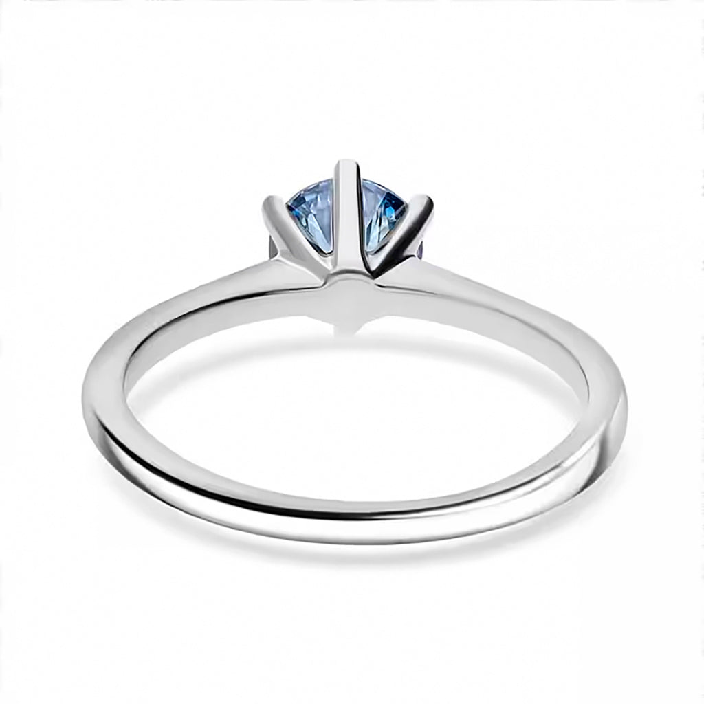 Luxuriant 950 Platinum (VS/SI) Blue Lab Grown Diamond Ring 1.54 Ct._8022458_3