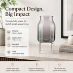 Arti Casa Glass Vase with Metal Stand_8023523_3
