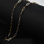 Hatton Garden Closeout - 9K Yellow Gold Paperclip Necklace (Size - 18), Gold Wt. 3.10 Gms.