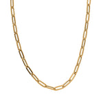 Hatton Garden Closeout - 9K Yellow Gold Paperclip Necklace (Size - 18), Gold Wt. 3.10 Gms.
