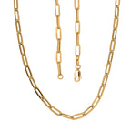 Hatton Garden Closeout - 9K Yellow Gold Paperclip Necklace (Size - 18), Gold Wt. 3.10 Gms.
