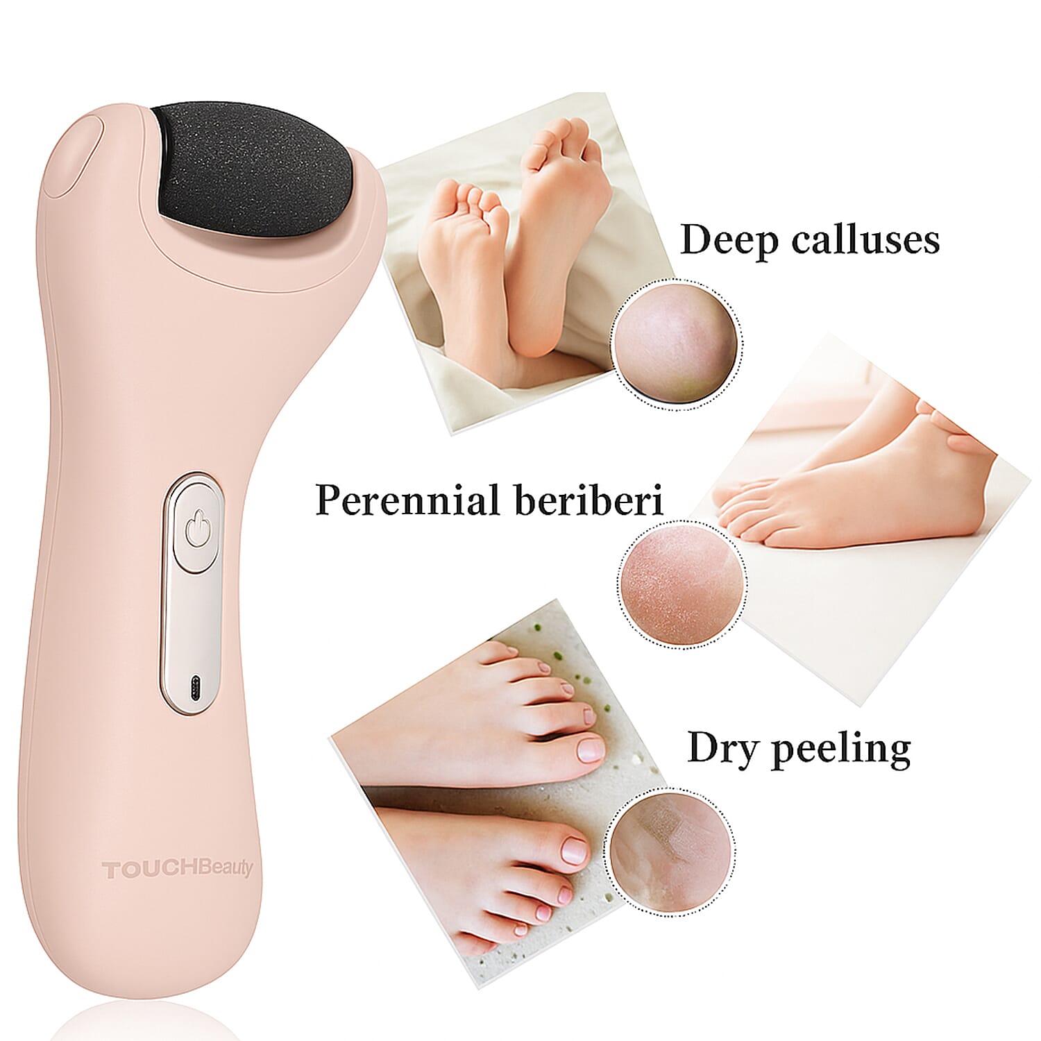 Touch Beauty TB-1536 Electric Pedicure Rechargeable Device 8024092 2
