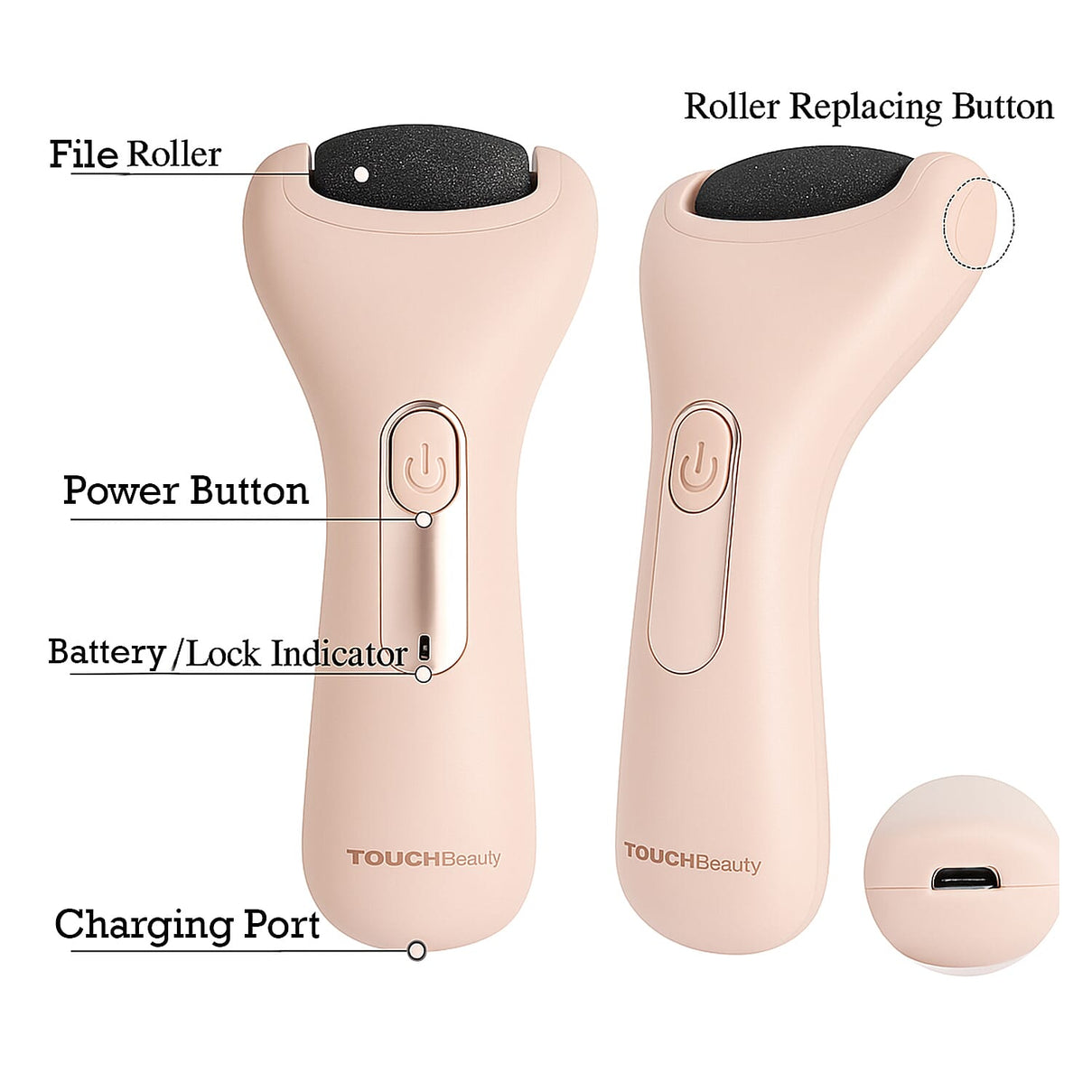 Touch Beauty TB-1536 Electric Pedicure Rechargeable Device 8024092 6