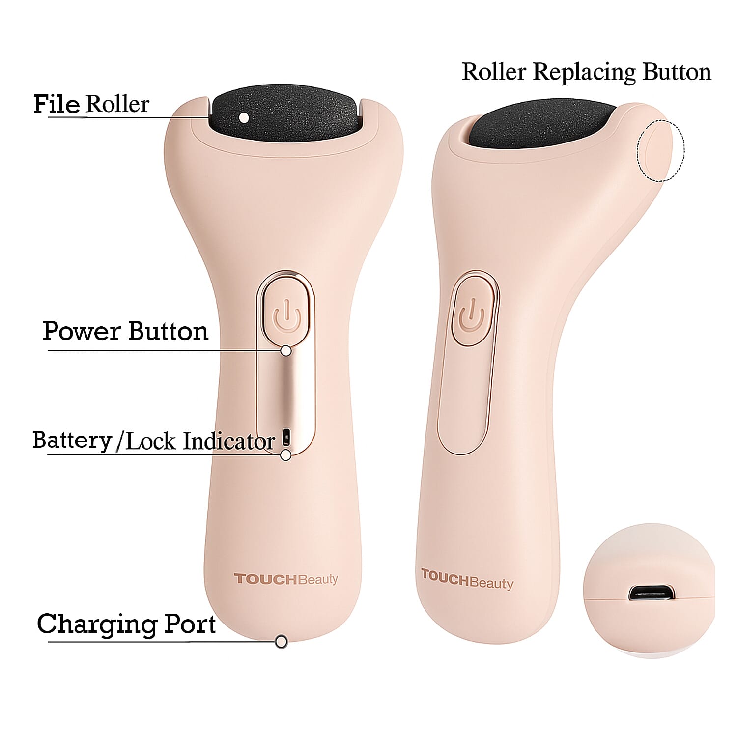 Touch Beauty TB-1536 Electric Pedicure Rechargeable Device 8024092 6