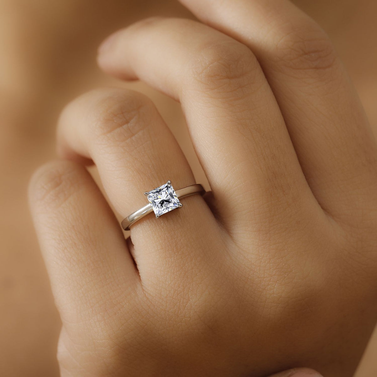 LUXURIANT 950 Platinum SGL Certified Lab Grown Diamond  Solitaire Ring 1 Ct. V32511327 3