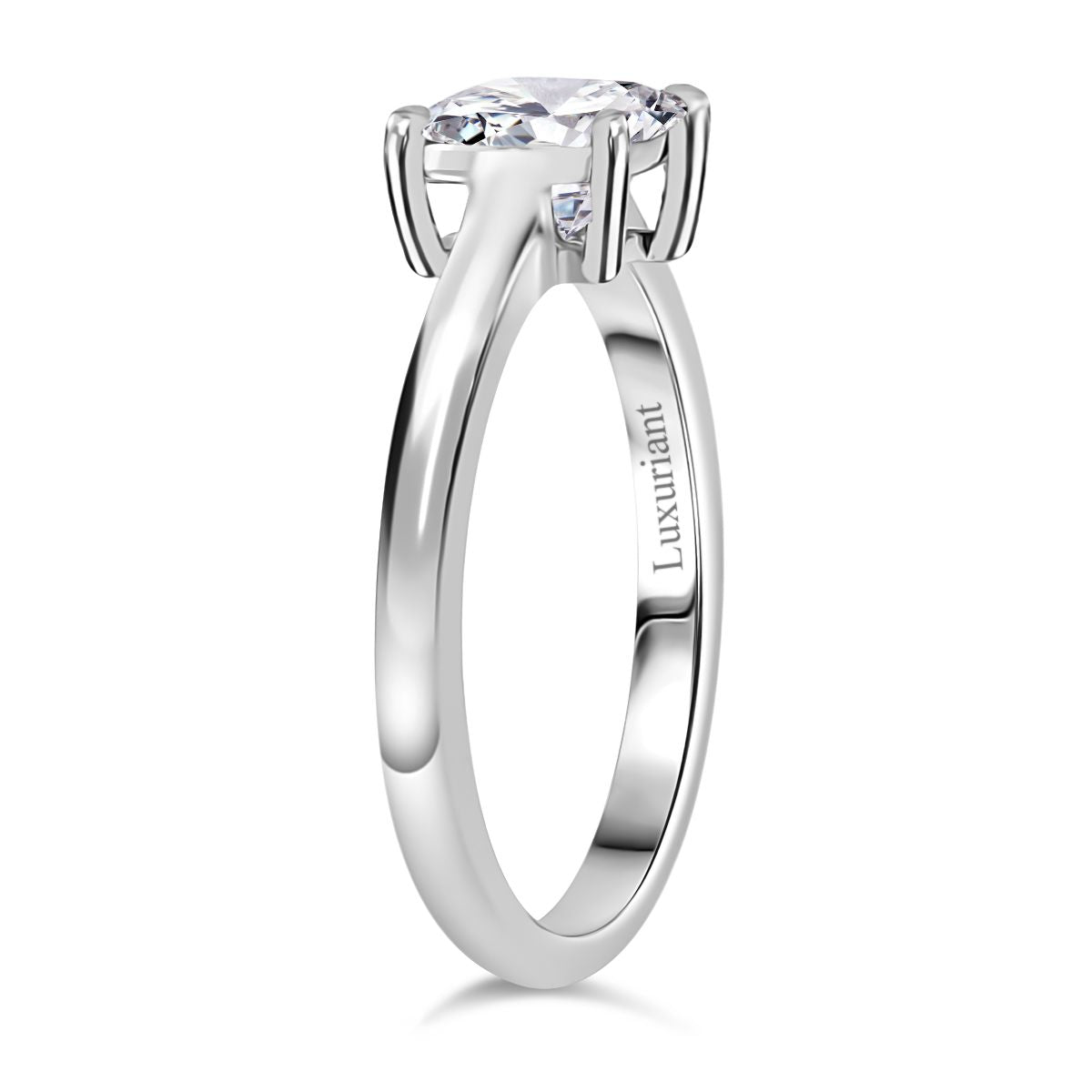 LUXURIANT 950 Platinum SGL Certified Lab Grown Diamond  Solitaire Ring 1 Ct. V32511327 4