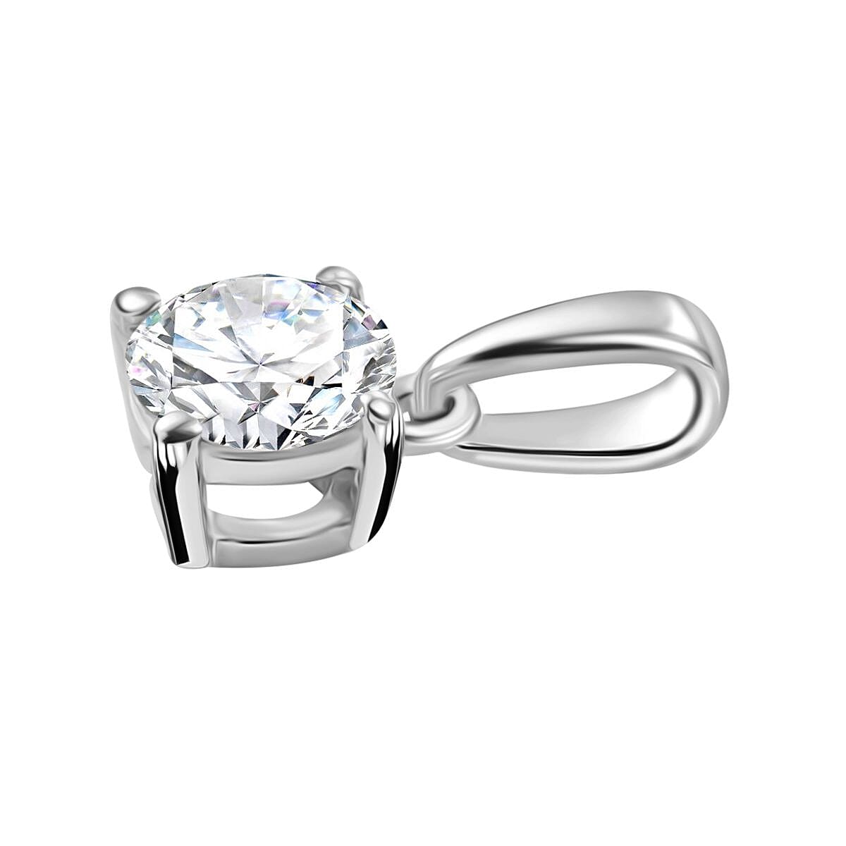 LUXURIANT Lab Grown Diamond  Pendant in 9K White Gold 8026217 4