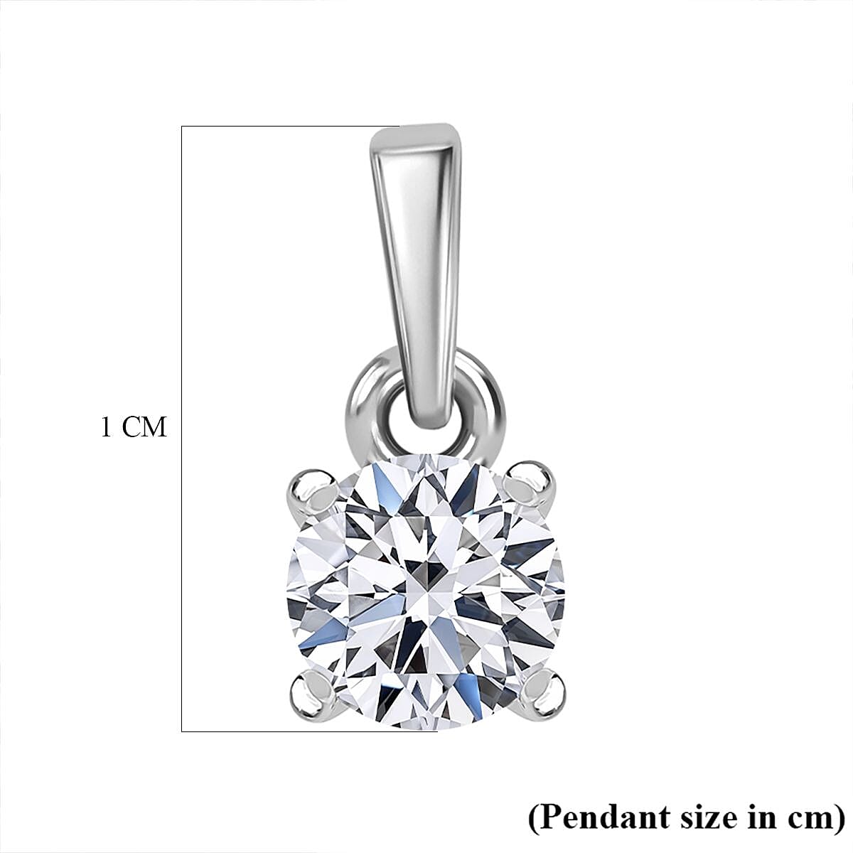 LUXURIANT Lab Grown Diamond  Pendant in 9K White Gold 8026217 6