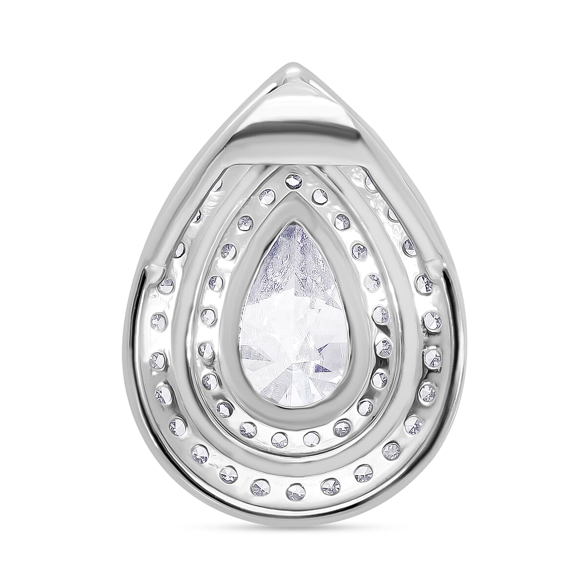 LUXURIANT 1.25 Ct. Lab Grown Diamond Halo Pendant in 950 Platinum, SGL Certified 8026264 3