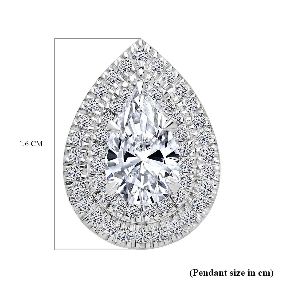LUXURIANT 1.25 Ct. Lab Grown Diamond Halo Pendant in 950 Platinum, SGL Certified 8026264 4