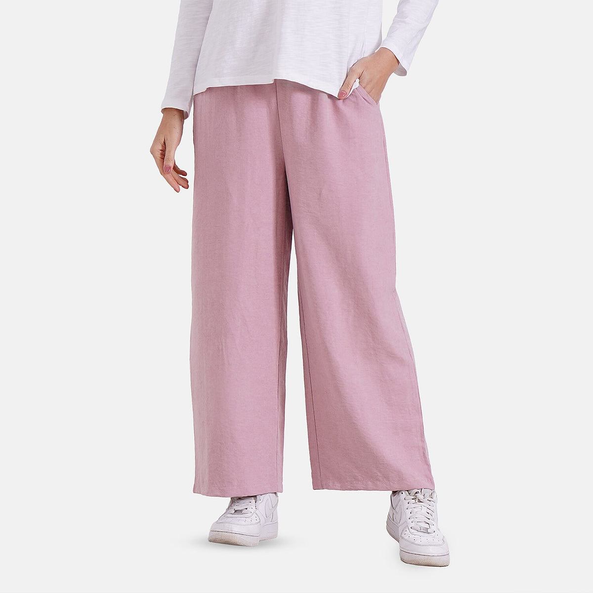 Tamsy Wide Leg Lounge Trousers with Pockets V32566050 0