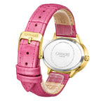 GAMAGES OF LONDON Limited Edition Alluring Diamond Swiss  Movement Water Resistant Ladies Watch - Pink Leather Strap - With 5 Year Warranty_8030238_3