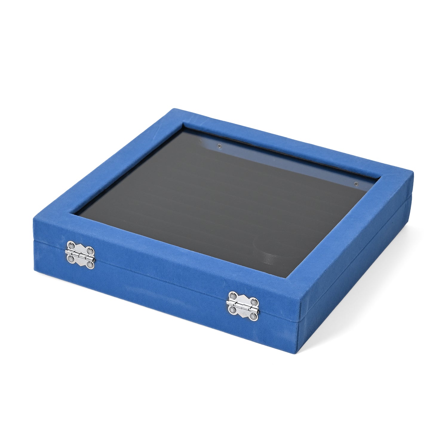Patterned Jewellery Box (Size 9x9x2 in) - Teal &amp; Cream 8030865 4