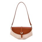 Grand Pelle Limited Edition Genuine Leather Bag - Tan & Beige_8033679