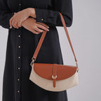 Grand Pelle Limited Edition Genuine Leather Bag - Tan & Beige_8033679_2
