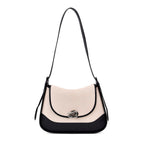 Grand Pelle Limited Edition Genuine Leather Bag - Black & White_8033704