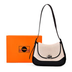 Grand Pelle Limited Edition Genuine Leather Bag - Black & White_8033704_4