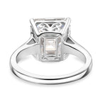 The 5ct Royal Asscher - Moissanite Asscher Cut Ring in Rhodium Overlay Sterling Silver 5.00 Ct._8033891_4