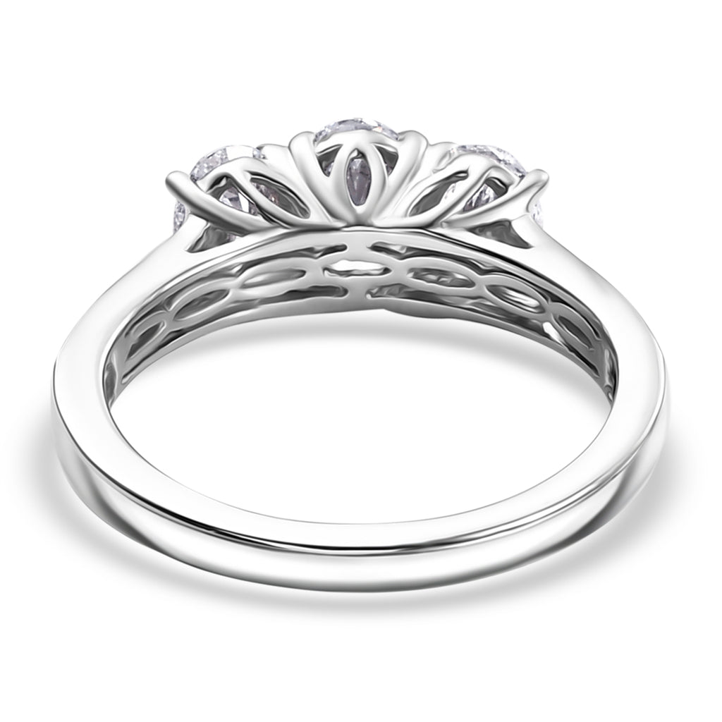 Luxuriant - 950 Platinum SGL Certified Lab Grown Diamond (VS/EF) Ring 2.09 Ct, Platinum Wt. 5.90 Gms._8034993_4
