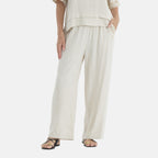 La Marey Embroidered Wide-Leg Trousers (Size 16 To 18) - Cream_8037753