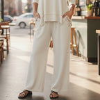 La Marey Embroidered Wide-Leg Trousers (Size 16 To 18) - Cream_8037753_1