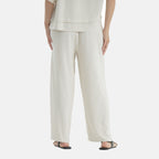 La Marey Embroidered Wide-Leg Trousers (Size 16 To 18) - Cream_8037753_2
