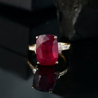 9K Yellow Gold AAA African Ruby & White Diamond Ring 10.33 Ct._8039806_1
