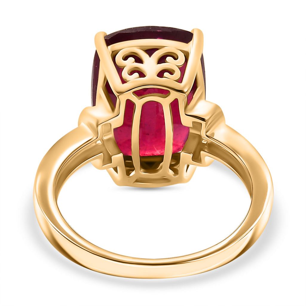 9K Yellow Gold AAA African Ruby & White Diamond Ring 10.33 Ct._8039806_4