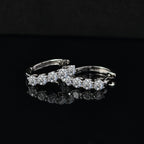 Luxuriant 950 Platinum SGL Certified (VS/EF) Lab Grown Diamond Hoop Earring 1.08 Ct._8040070_1