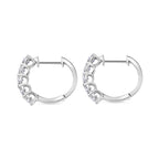 Luxuriant 950 Platinum SGL Certified (VS/EF) Lab Grown Diamond Hoop Earring 1.08 Ct._8040070_3