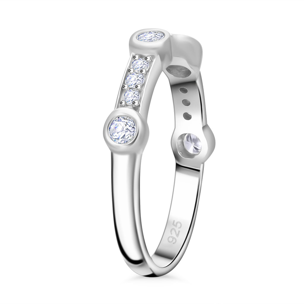 Luxuriant Diamond Lab Grown Diamond Ring in Platinum Overlay Sterling Silver 0.49 Ct._8040430_3