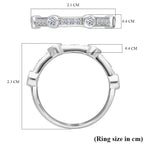 Luxuriant Diamond Lab Grown Diamond Ring in Platinum Overlay Sterling Silver 0.49 Ct._8040430_6