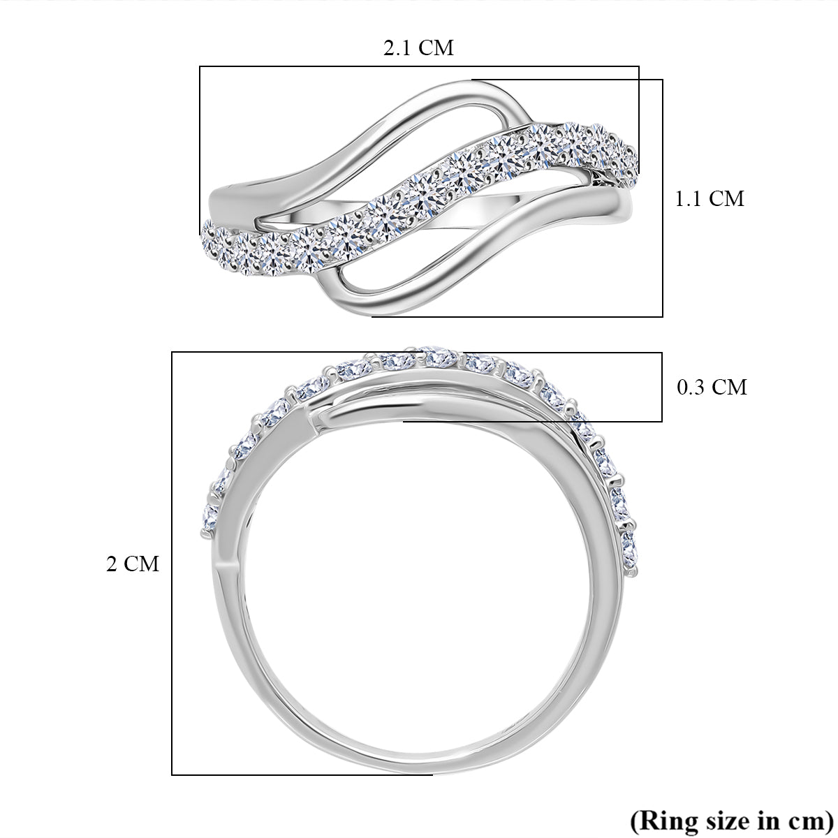 Luxuriant 9K White Gold White Diamond (SI/GH) Ring 0.51 Ct. V32540294 4