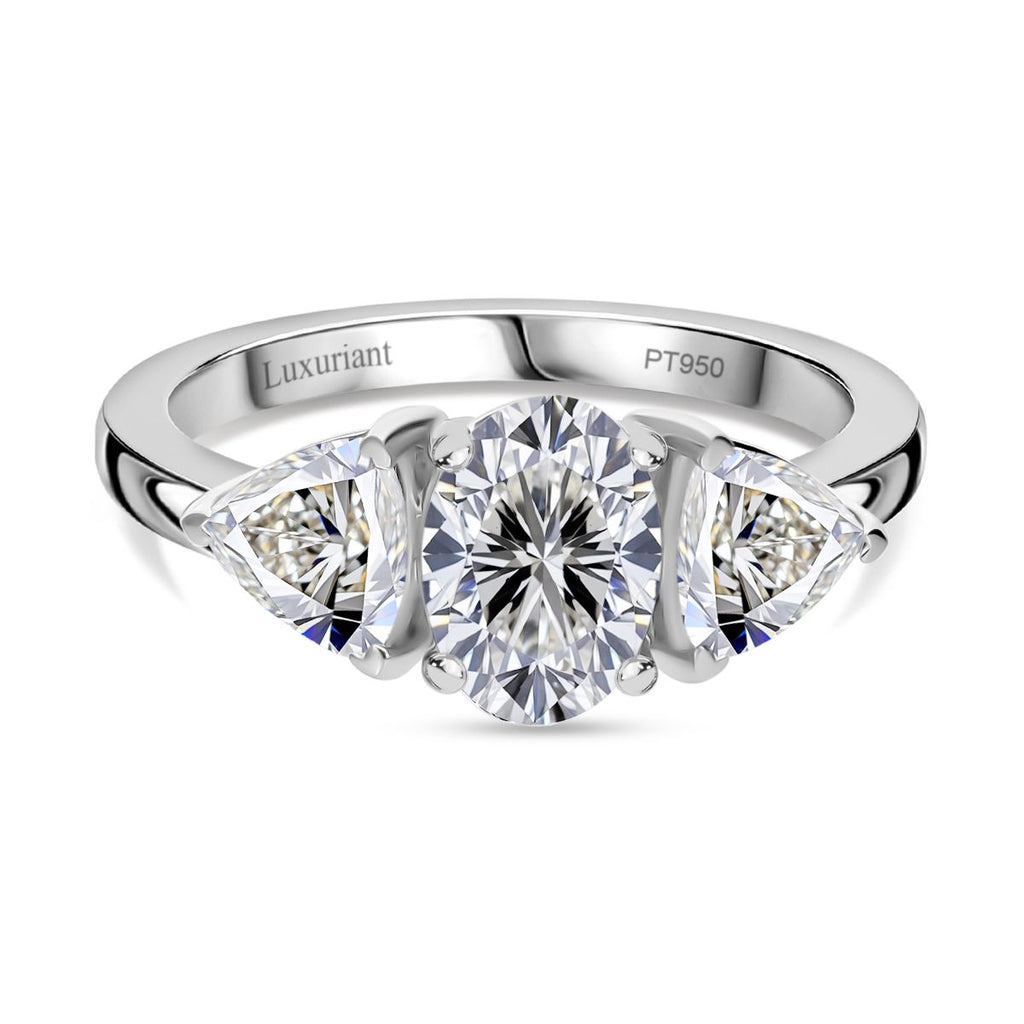 Luxuriant 950 Platinum SGL Certified (VS/GH) Lab Grown Diamond Ring 2.00 Ct. 4.45gram_8040846