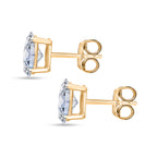 Rachel Galley - 9K Yellow Gold SGL Certified Oval Cut Lab Grown Diamond (VS/G-H) Stud Push Back Earring 2.00 Ct._8040880_2