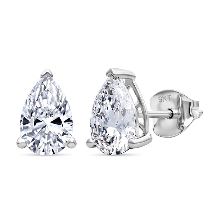 Rachel Galley  9K White Gold  VS   Lab Grown Diamond  GH, VS Earring 2.00 ct,  Gold Wt. 2 Gms  2.000  Ct. 8040928 1