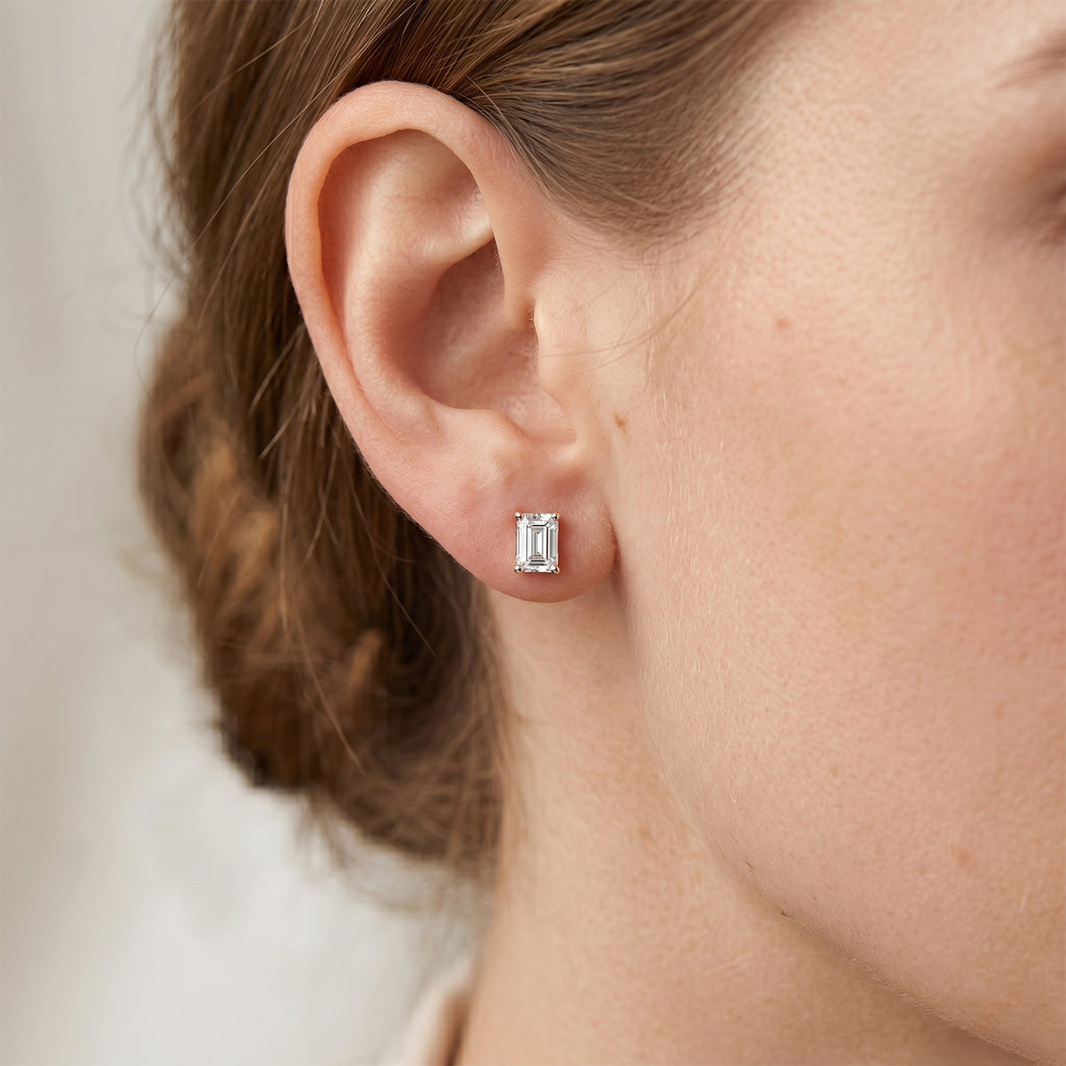 Rachel Galley  9K Yellow Gold  VS   Lab Grown Diamond  GH, VS Earring 2.00 ct,  Gold Wt. 2 Gms  2.000  Ct. 8040947 1