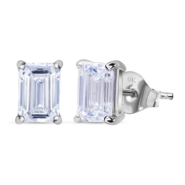 Rachel Galley  9K White Gold  VS   Lab Grown Diamond  GH, VS Earring 2.00 ct,  Gold Wt. 2 Gms  2.000  Ct. 8040948 1