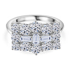 Luxuriant Diamond 950 Platinum Lab Grown Diamond (VS-E/F) SGL Certified Boat Ring 2.00 Ct, Platinum Wt. 6.56 Gms._8042521