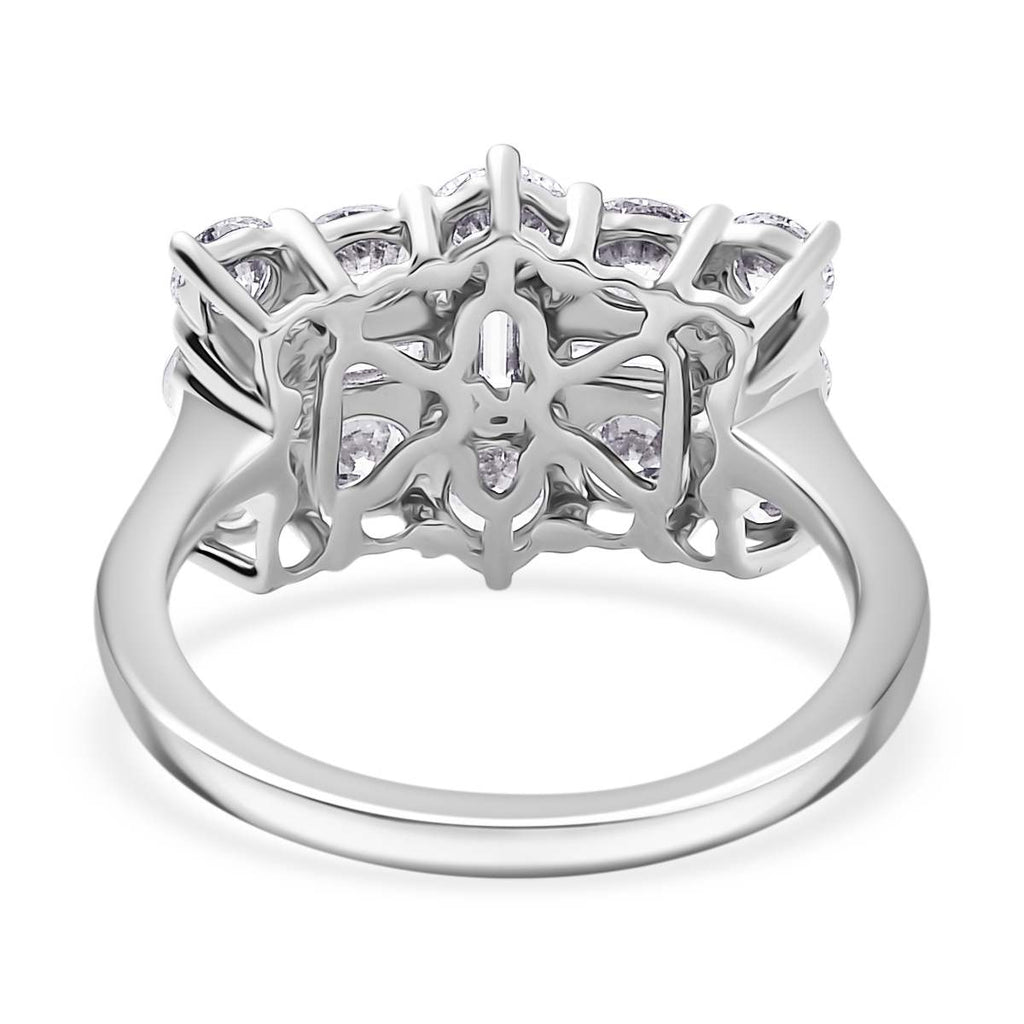 Luxuriant Diamond 950 Platinum Lab Grown Diamond (VS-E/F) SGL Certified Boat Ring 2.00 Ct, Platinum Wt. 6.56 Gms._8042521_4