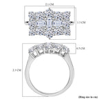 Luxuriant Diamond 950 Platinum Lab Grown Diamond (VS-E/F) SGL Certified Boat Ring 2.00 Ct, Platinum Wt. 6.56 Gms._8042521_5