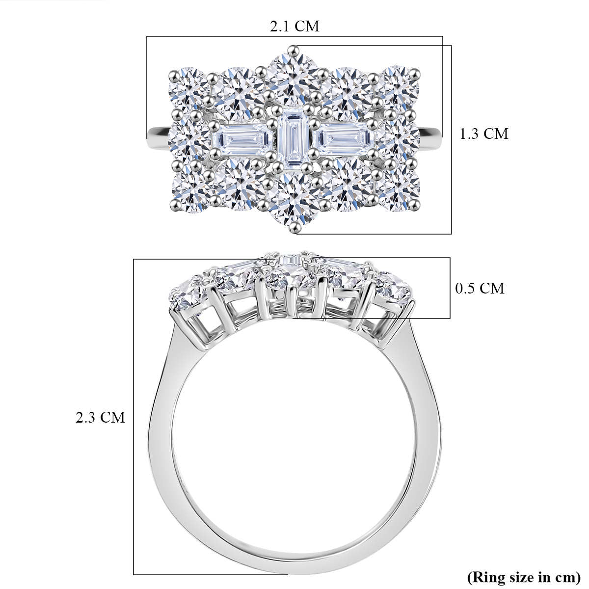 LUXURIANT 2 Ct. Lab Grown Diamond Boat Ring in 950 Platinum, SGL Certified 8042521 6