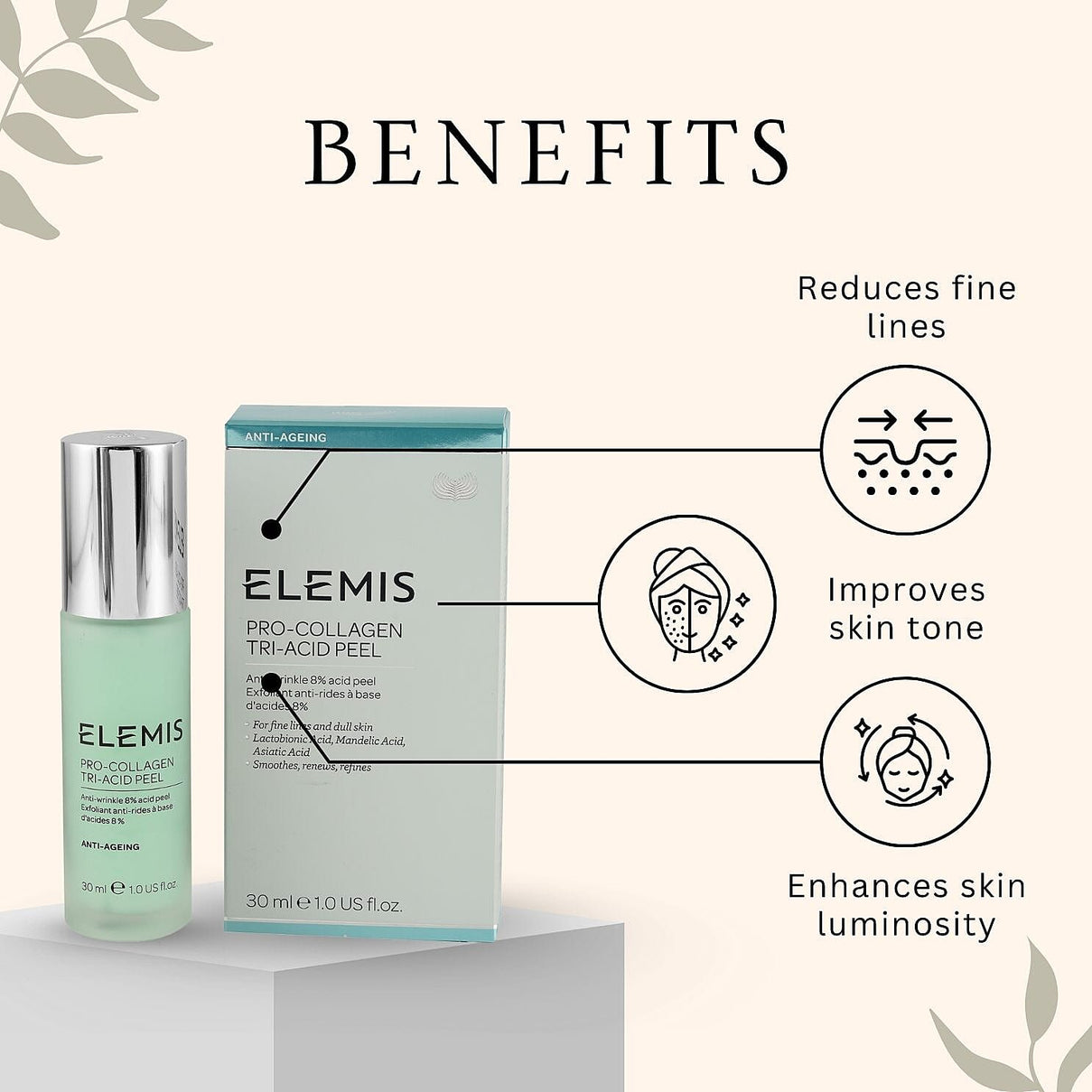 ELEMIS Pro-Collagen Tri-Acid Peel - 30ml 8043185 2