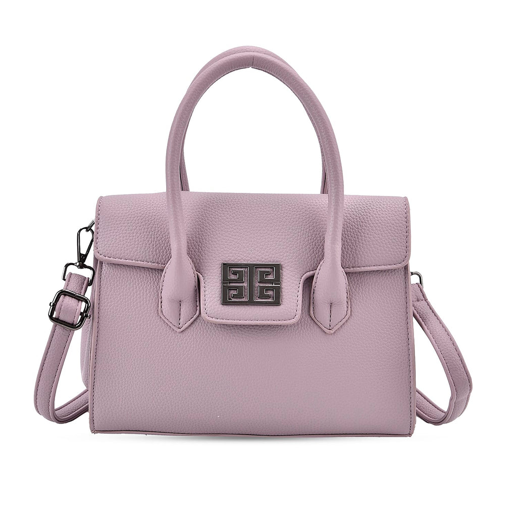 Stylish Purple Rectangular Crossbody Bag with Top Handle_8043373