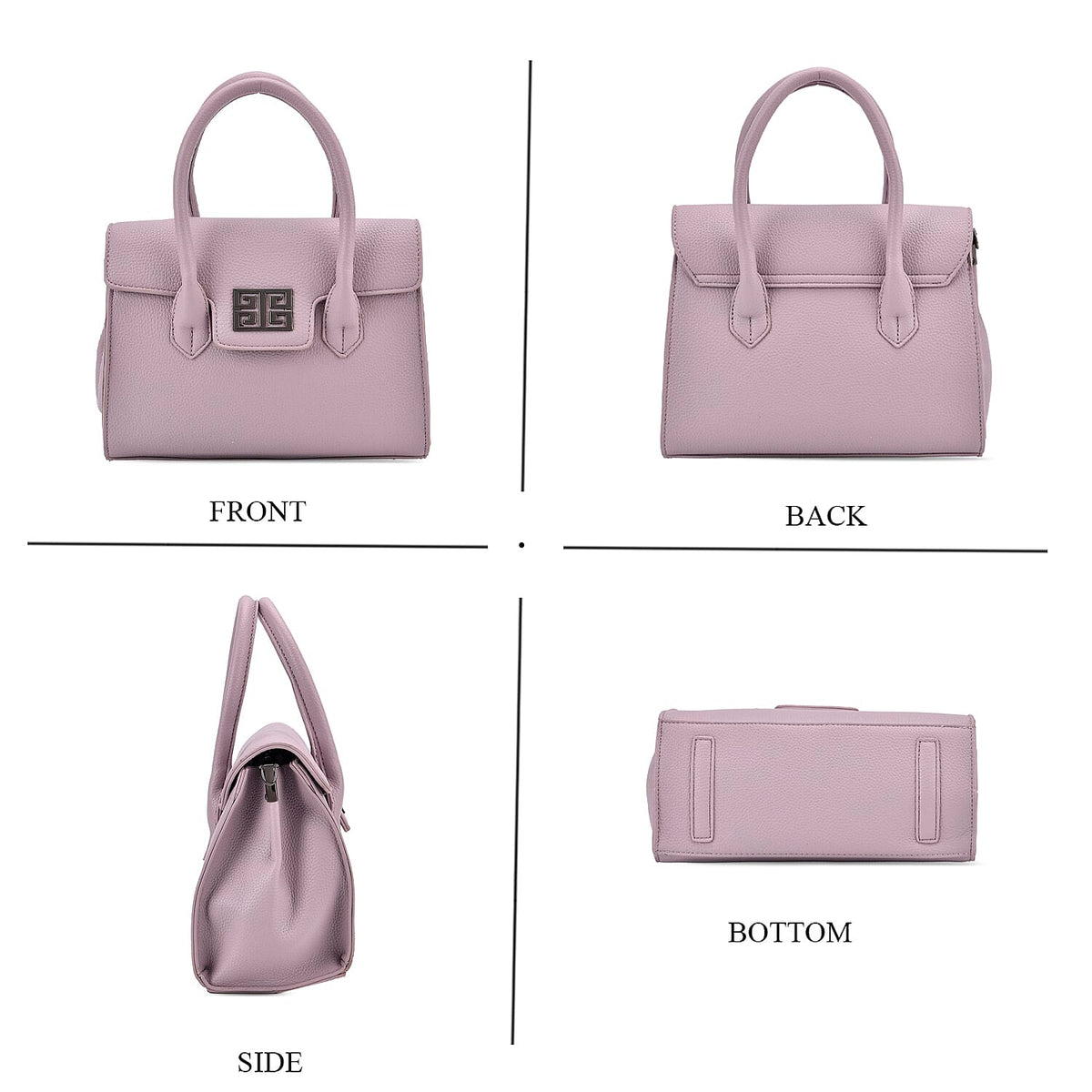 Stylish Purple Rectangular Crossbody Bag with Top Handle 8043373 4