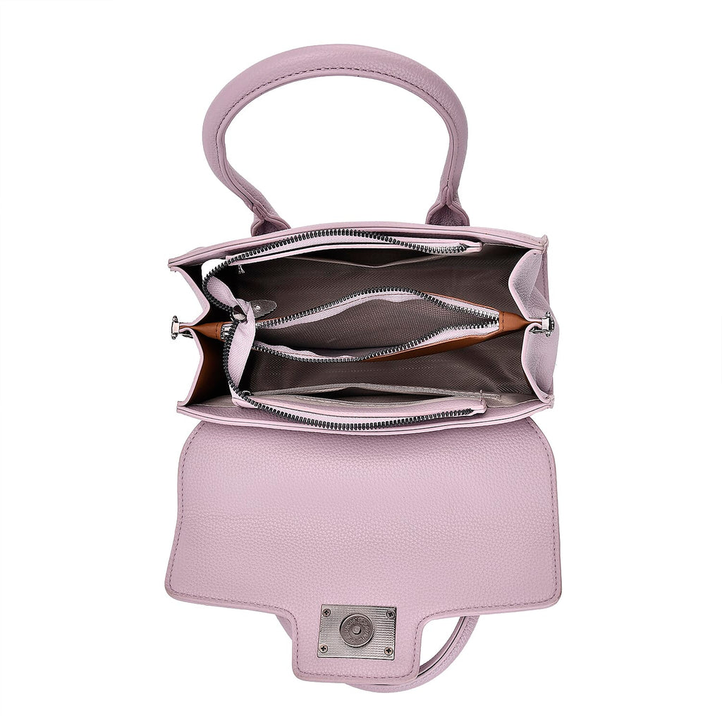 Stylish Purple Rectangular Crossbody Bag with Top Handle_8043373_4