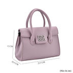 Stylish Purple Rectangular Crossbody Bag with Top Handle_8043373_6